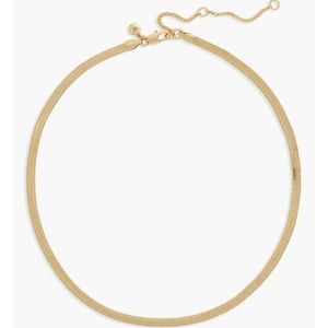 Madewell Herringbone Chain Necklace Vintage Gold